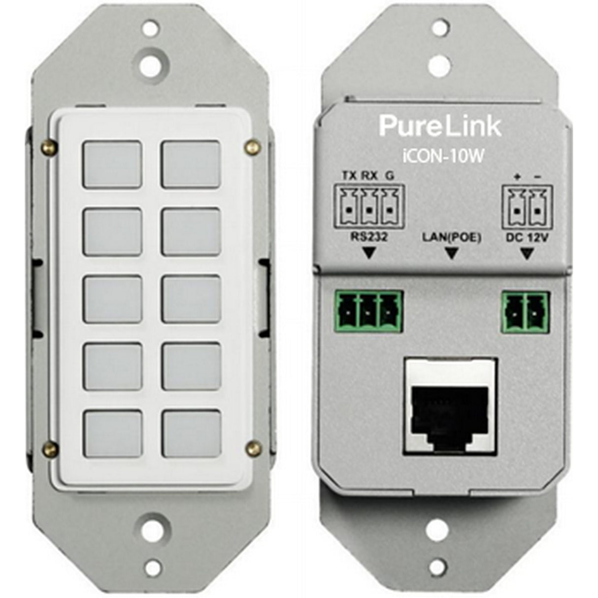 PureLink iCON-10W iCON 10W 10 Button Programmable LAN/RS232 Controller