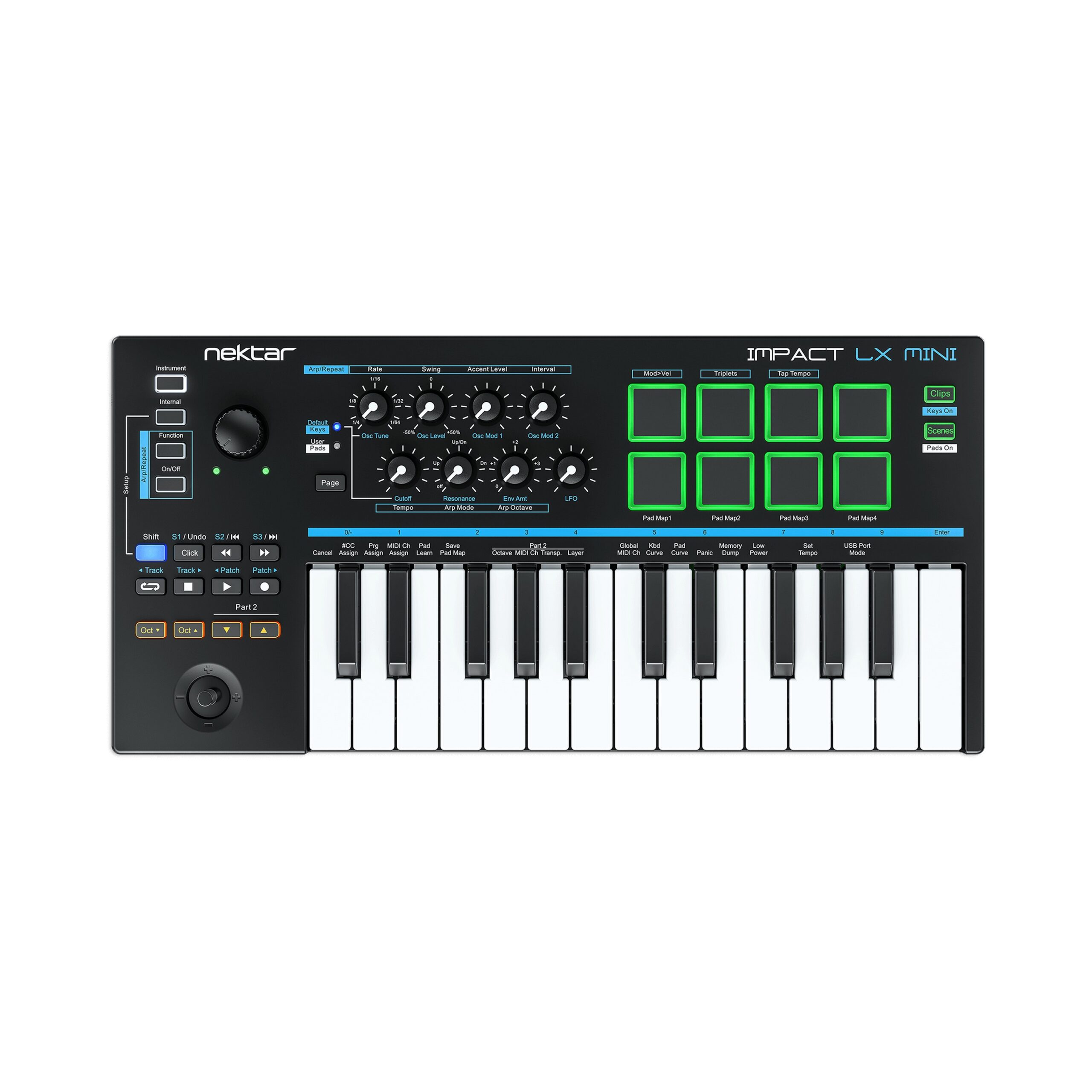 Nektar Impact LX Mini 25-Note Mini-Keys USB MIDI Keyboard