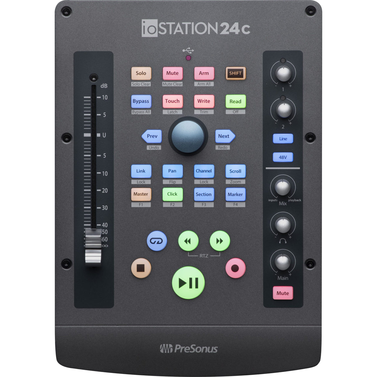 PreSonus ioStation 24C 2x2 USB-C Audio Interface and Production Controller