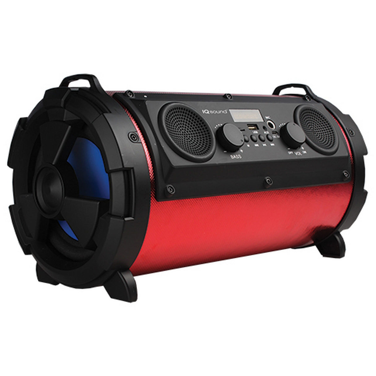 Supersonic IQ-1525BT Wireless Bluetooth Speaker, Red