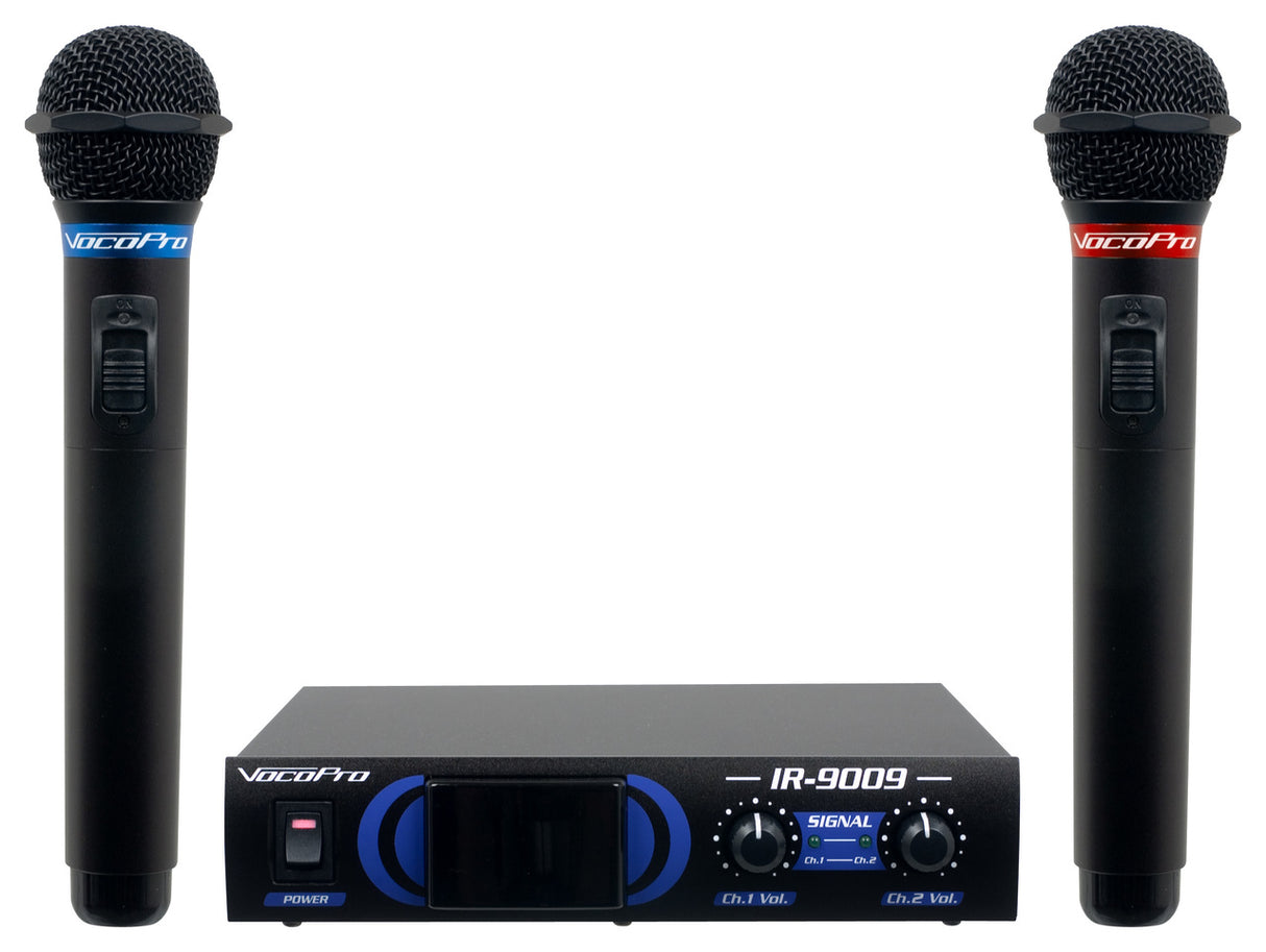 VocoPro IR-9009-1 Infrared Dual Wireless Microphone System