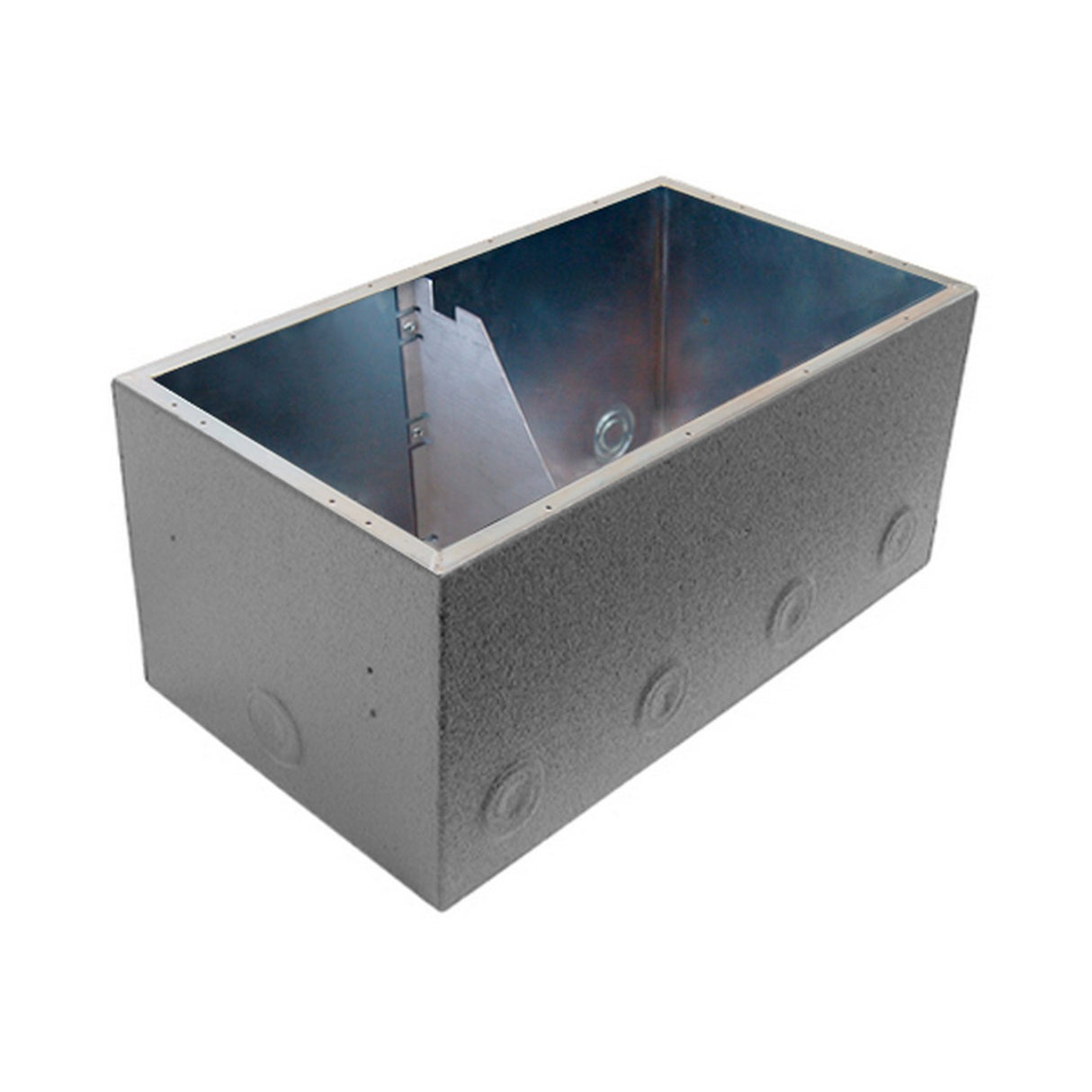 Ace Backstage Co. ISO1048BBXW Polyurethane Encapsulated Double Wide Stage Pocket Extra Deep Back Box with AC Isolation Bracket