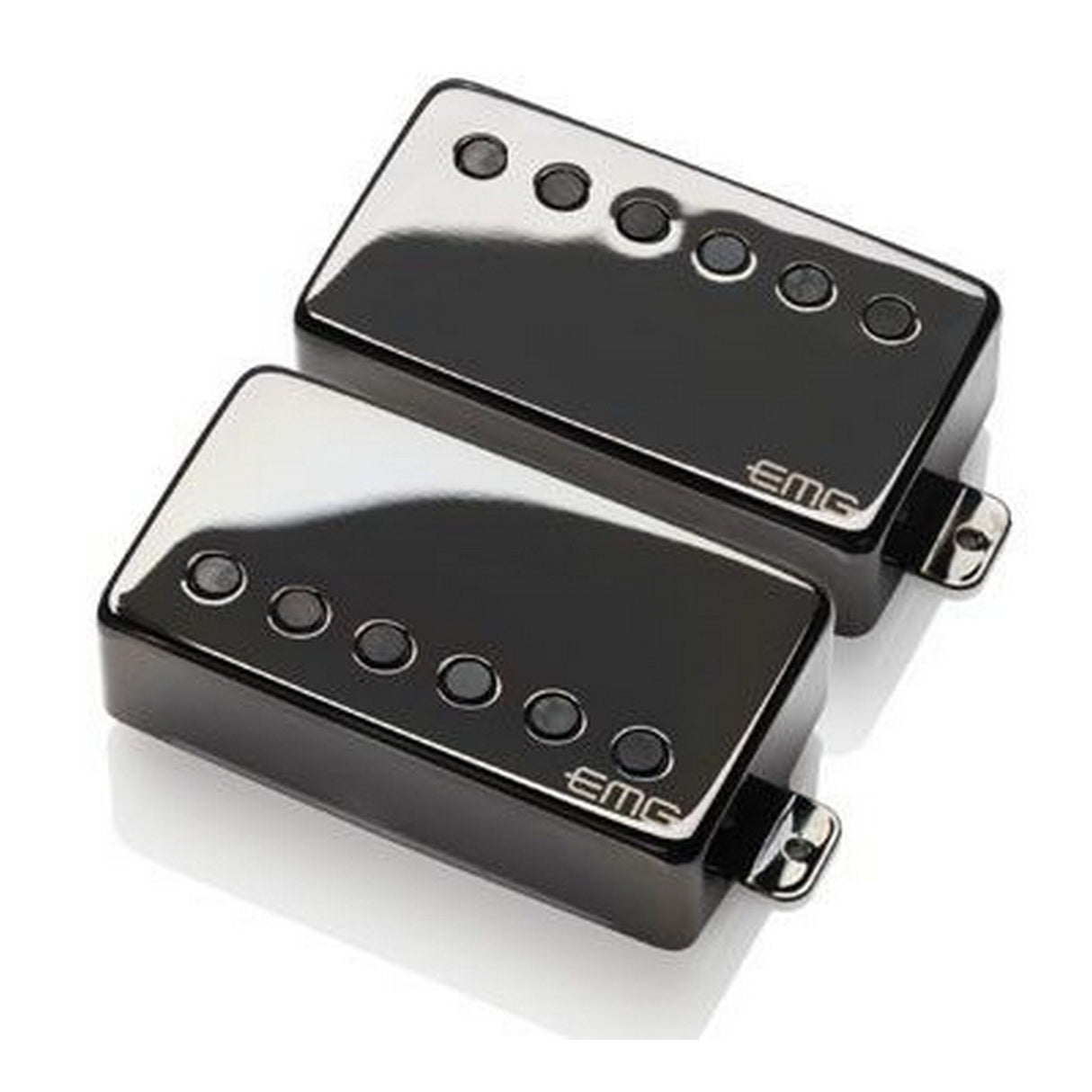 EMG JH HET SET James Hetfield Guitar Signature Pickup, Black Chrome, Short Shaft