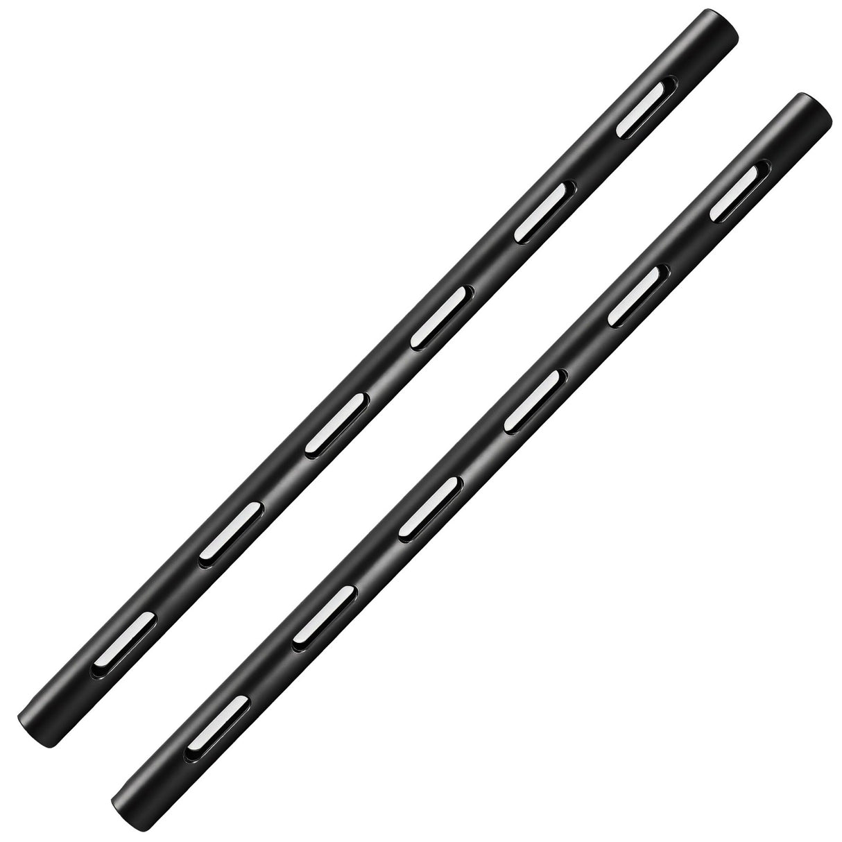 Kondor Blue 12-Inch PPSH 15MM Rod, Threaded, Black, 2-Pack