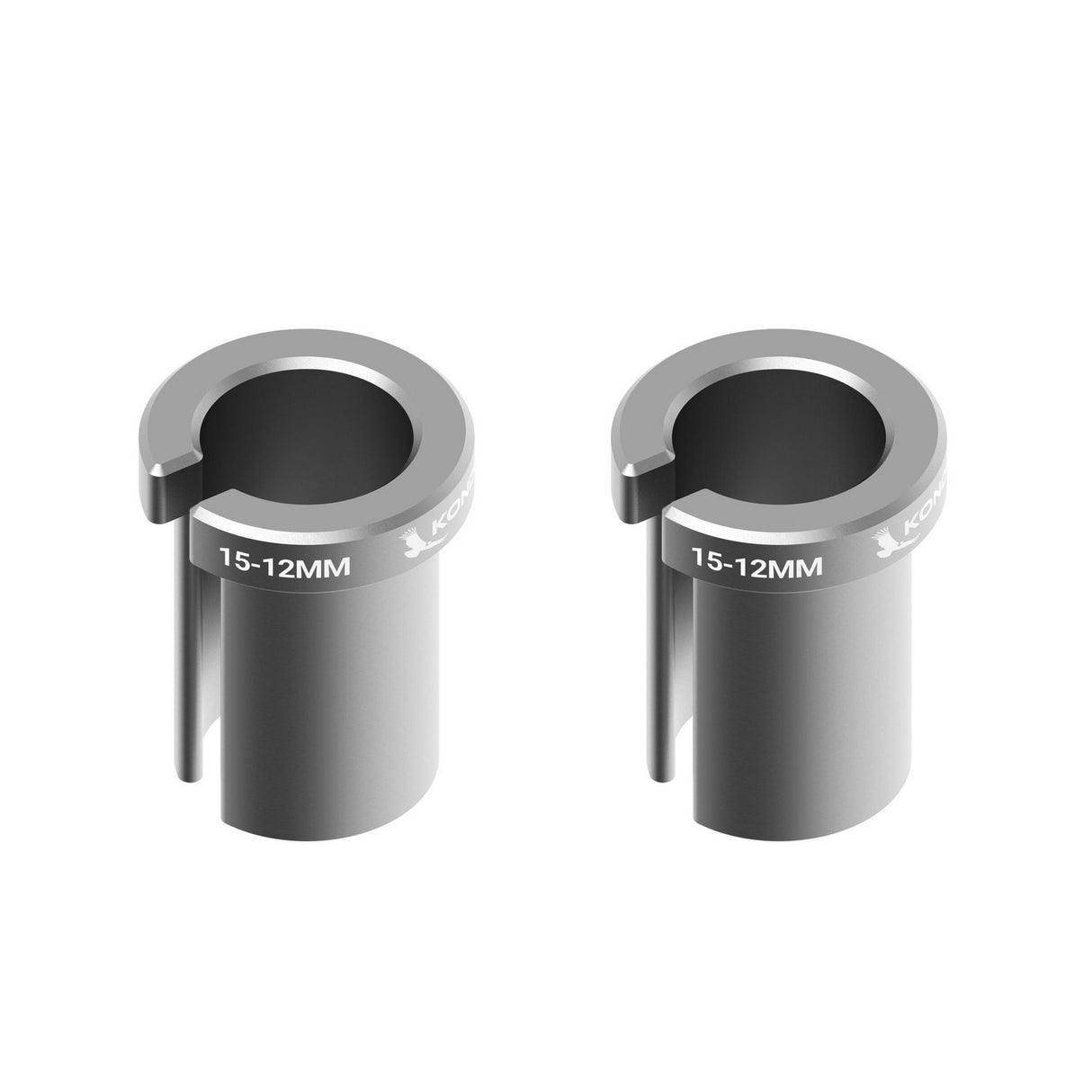 Kondor Blue 12mm to 15mm Bushings, Space Gray, Pair