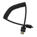 Kondor Blue Coiled Micro HDMI to Full HDMI, 12-24-Inch Black