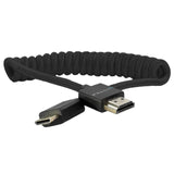 Kondor Blue Coiled Mini HDMI to Full HDMI, 12-24-Inch, Black