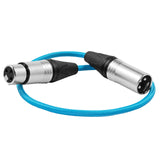 Kondor Blue KB-MXLR-F-18 18-Inch Male XLR to Female XLR Audio Cable for On-Camera Microphones