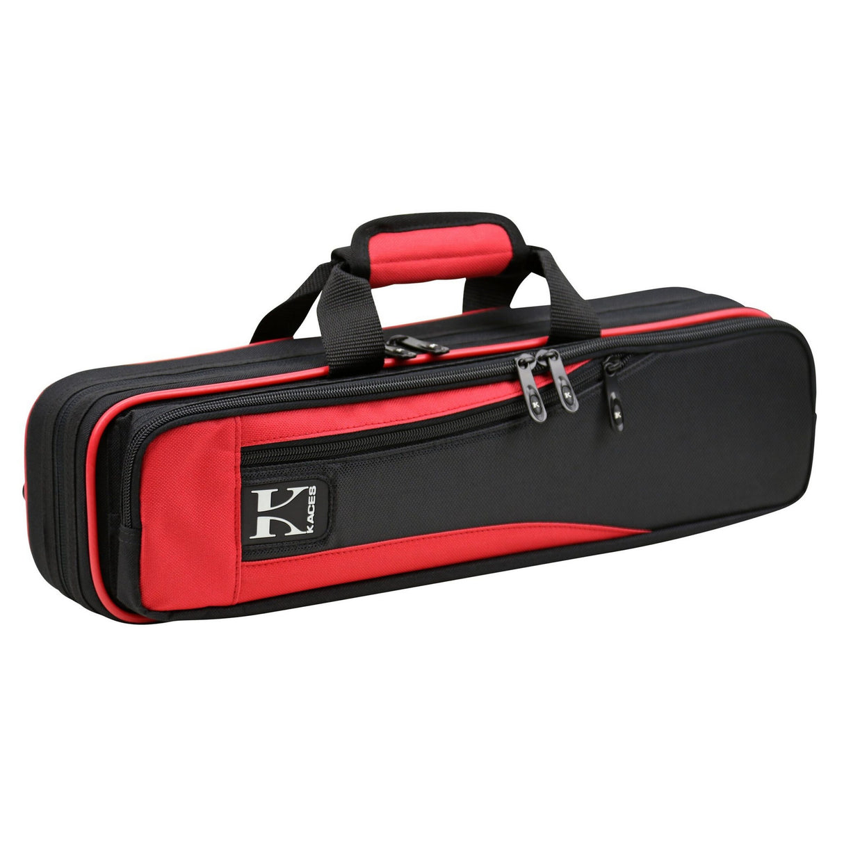 Kaces KBO-FLRD Lightweight Hardshell Flute Case, Red