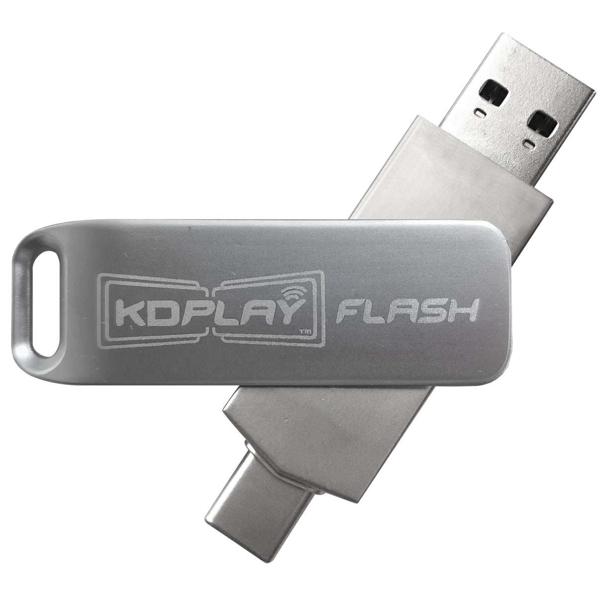 Key Digital KD-BYODFD Dual Head USB-A and USB-C Software Auto-Launch Flash Drive