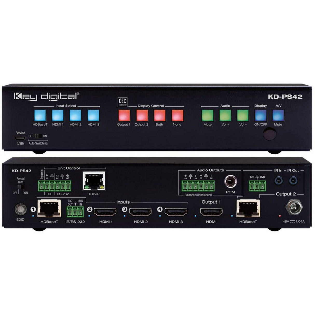 Key Digital KD-PS42 4K/18G Presentation Switcher