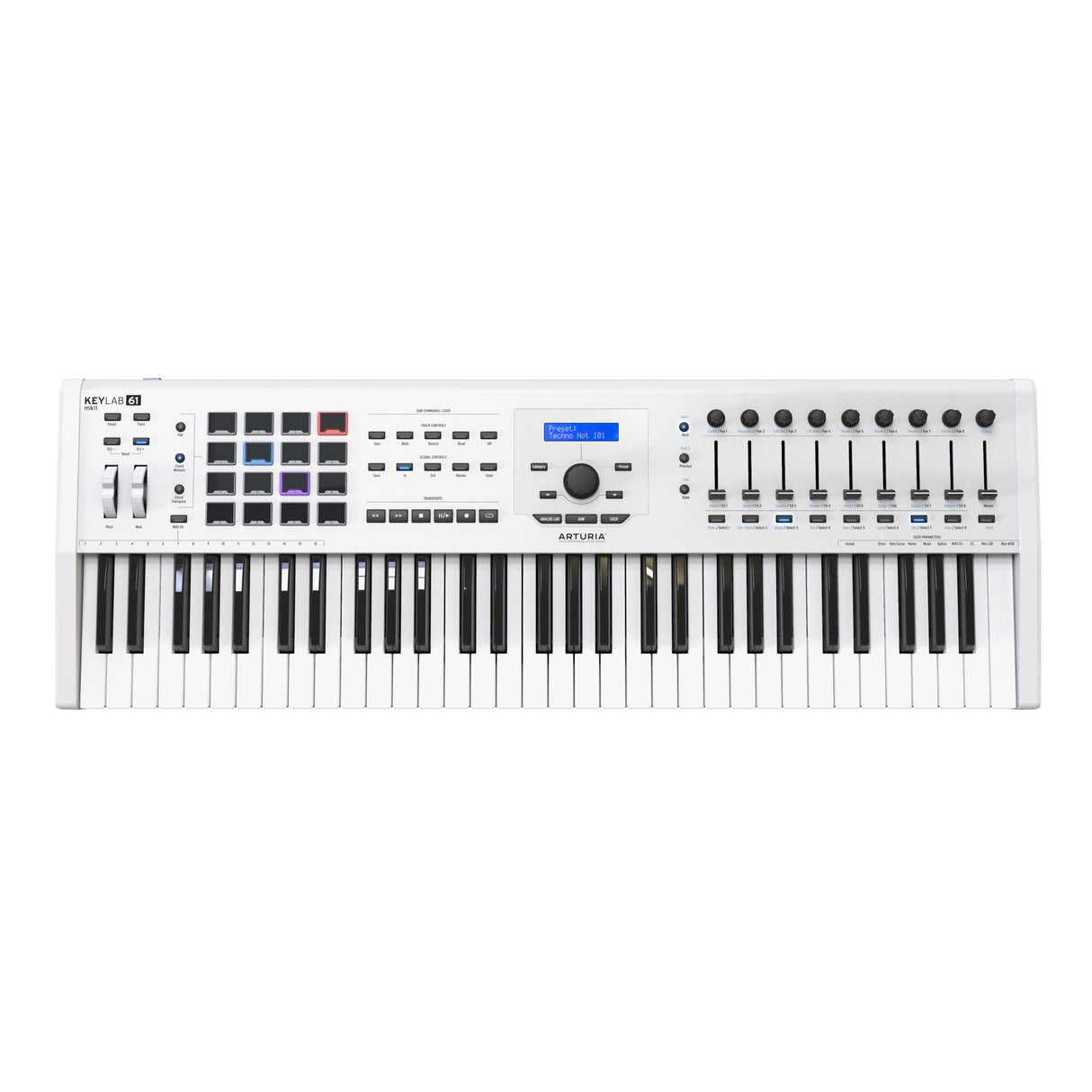 Arturia KeyLab MkII 61 MIDI Controller, White
