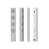 K-Array Vyper-KV25 Ultra-Flat Aluminum Line Array Element with 4 x 1-Inch Cones, White