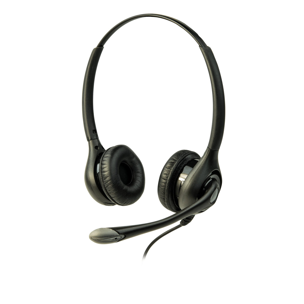 Listen Tech LA-453 Overhead Dual Ear Headset with Boom Microphone