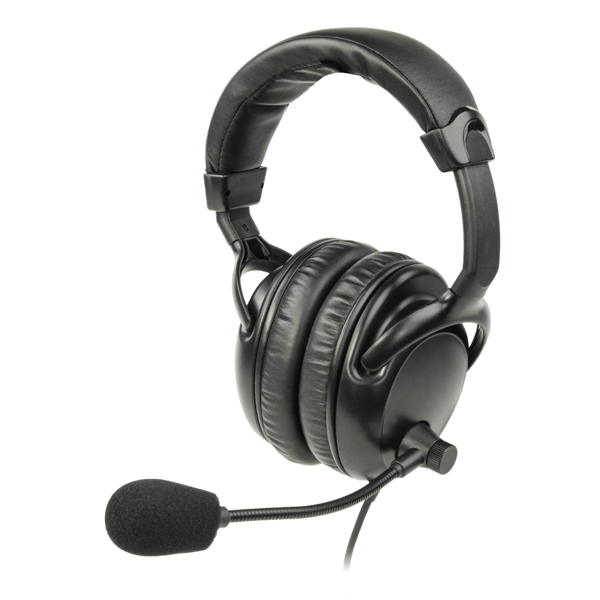 Listen Tech LA-454 Overhead Dual Ear Headset with Boom Microphone