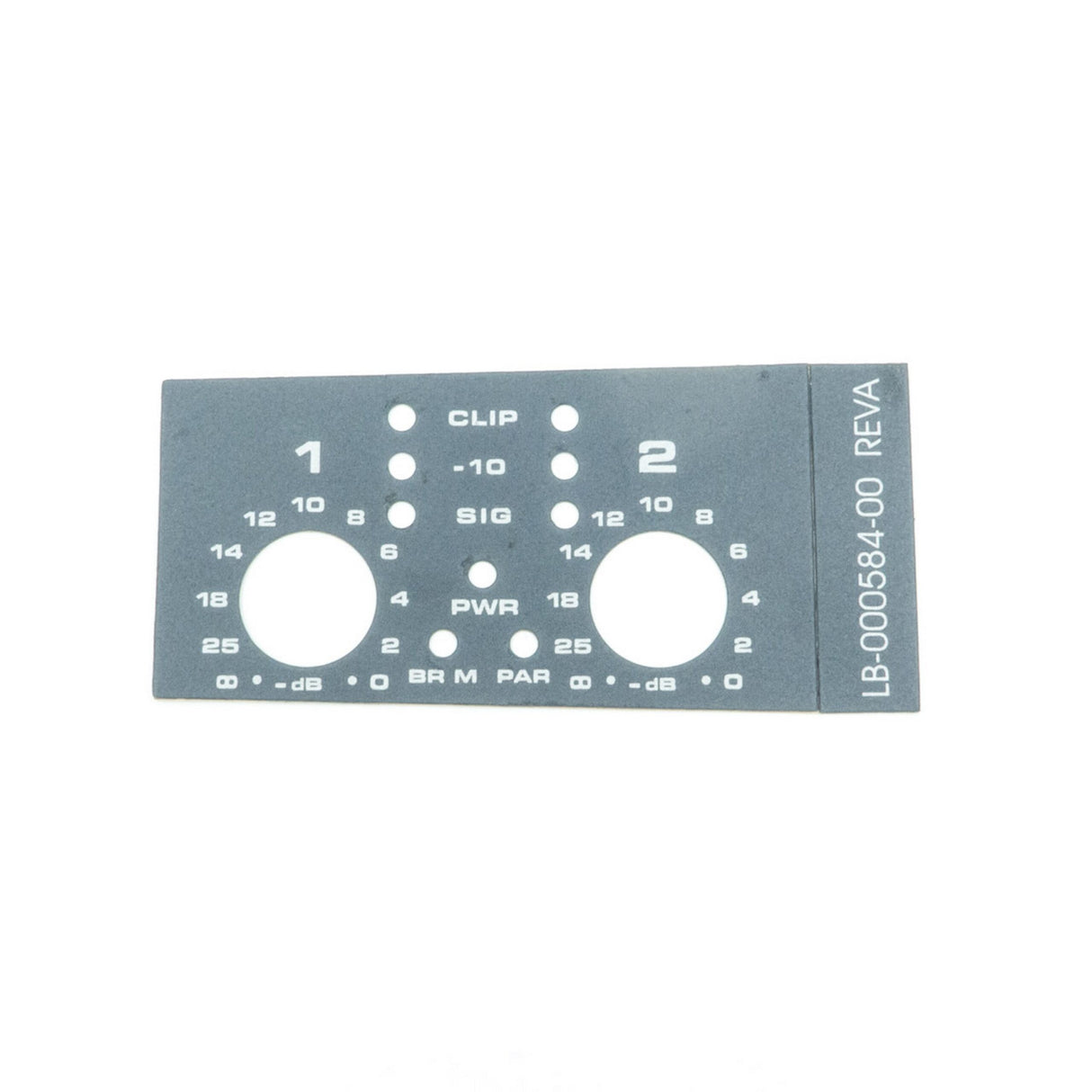 QSC LB-000584-00 Replacement Gain Sticker for PLX2 Series, Single Unit