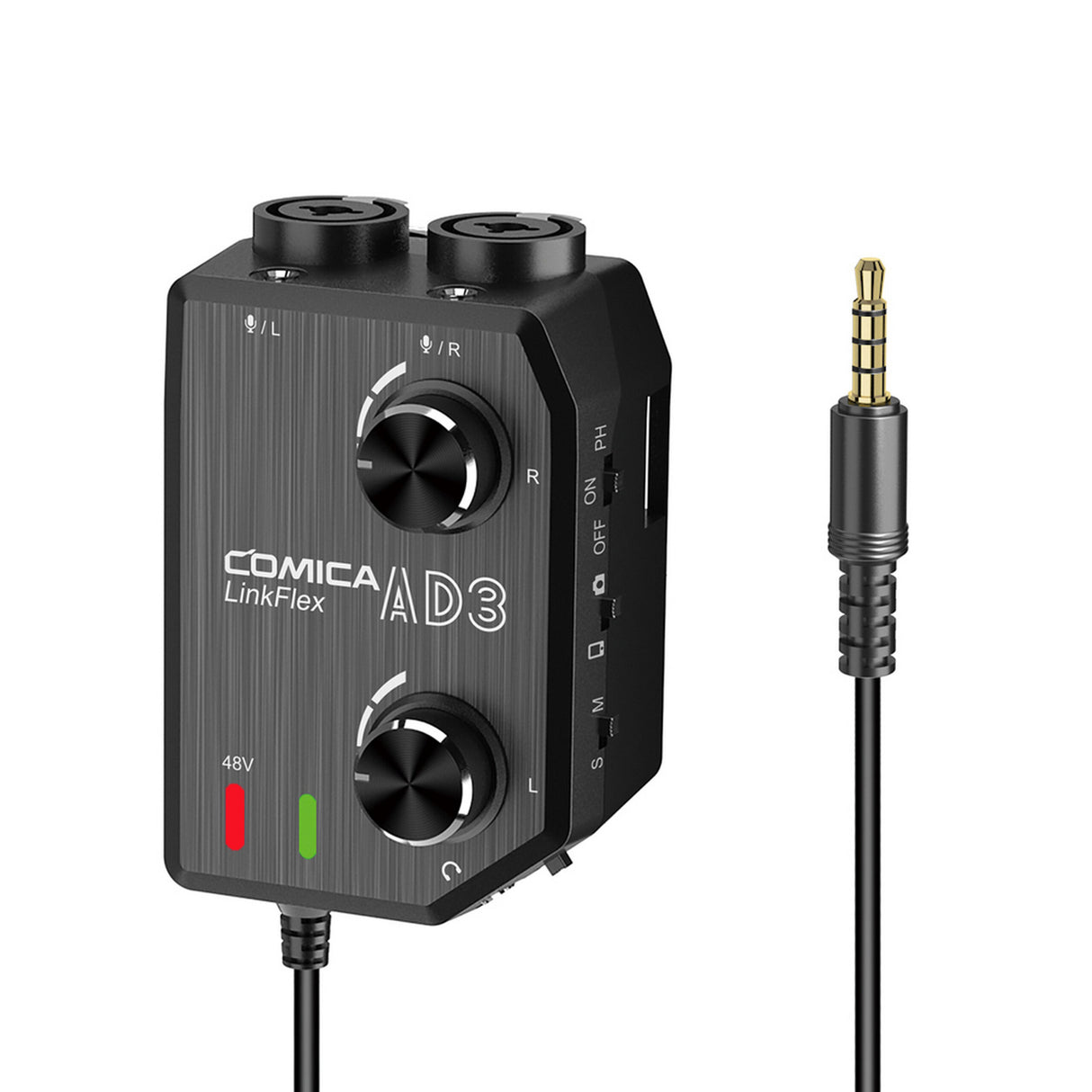 Comica LINKFLEX-AD3 Dual-Channel Audio Mixer for Camera and Smartphones