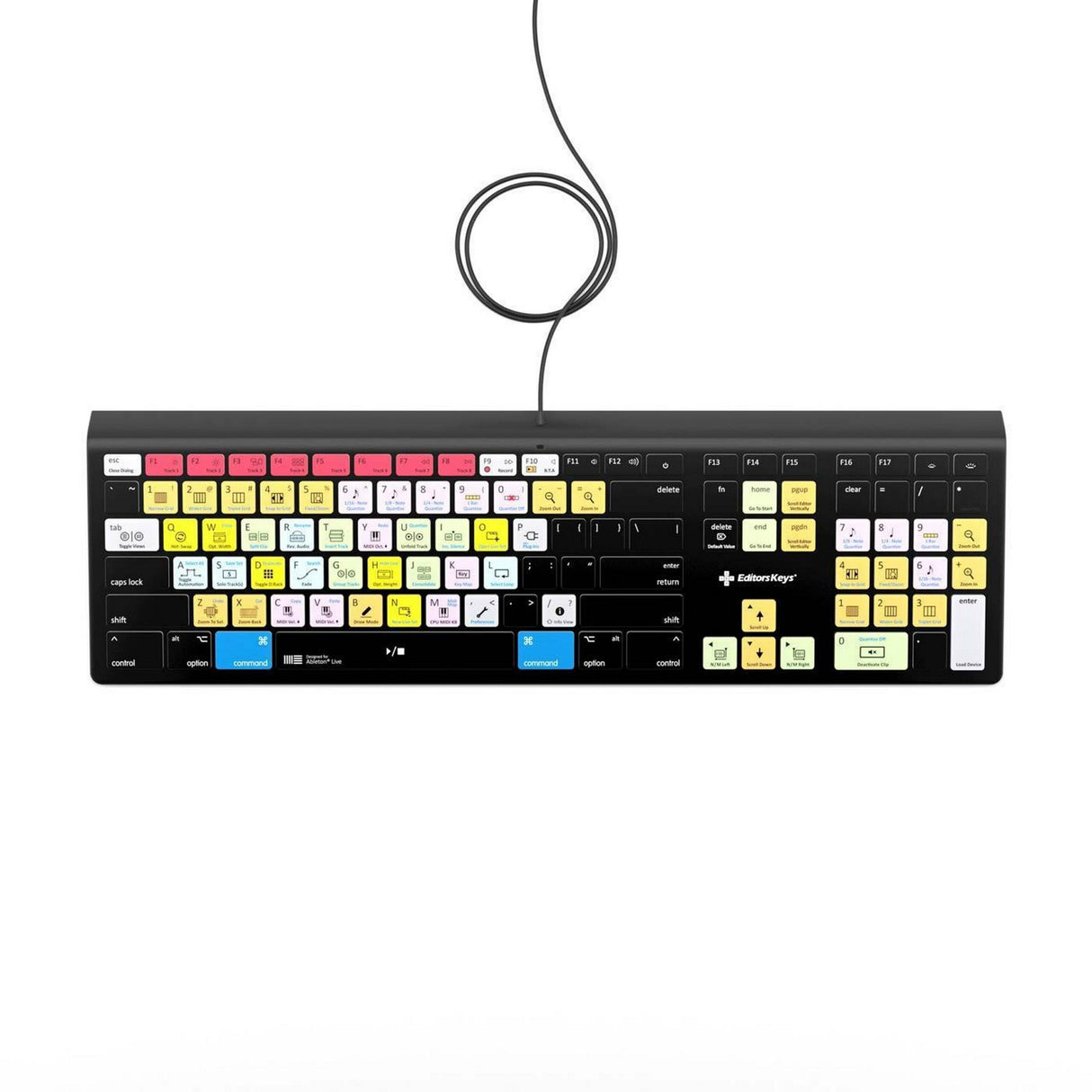 Editors Keys LIVE-BL-MAC-US Ableton Live Backlit Keyboard for Mac, US