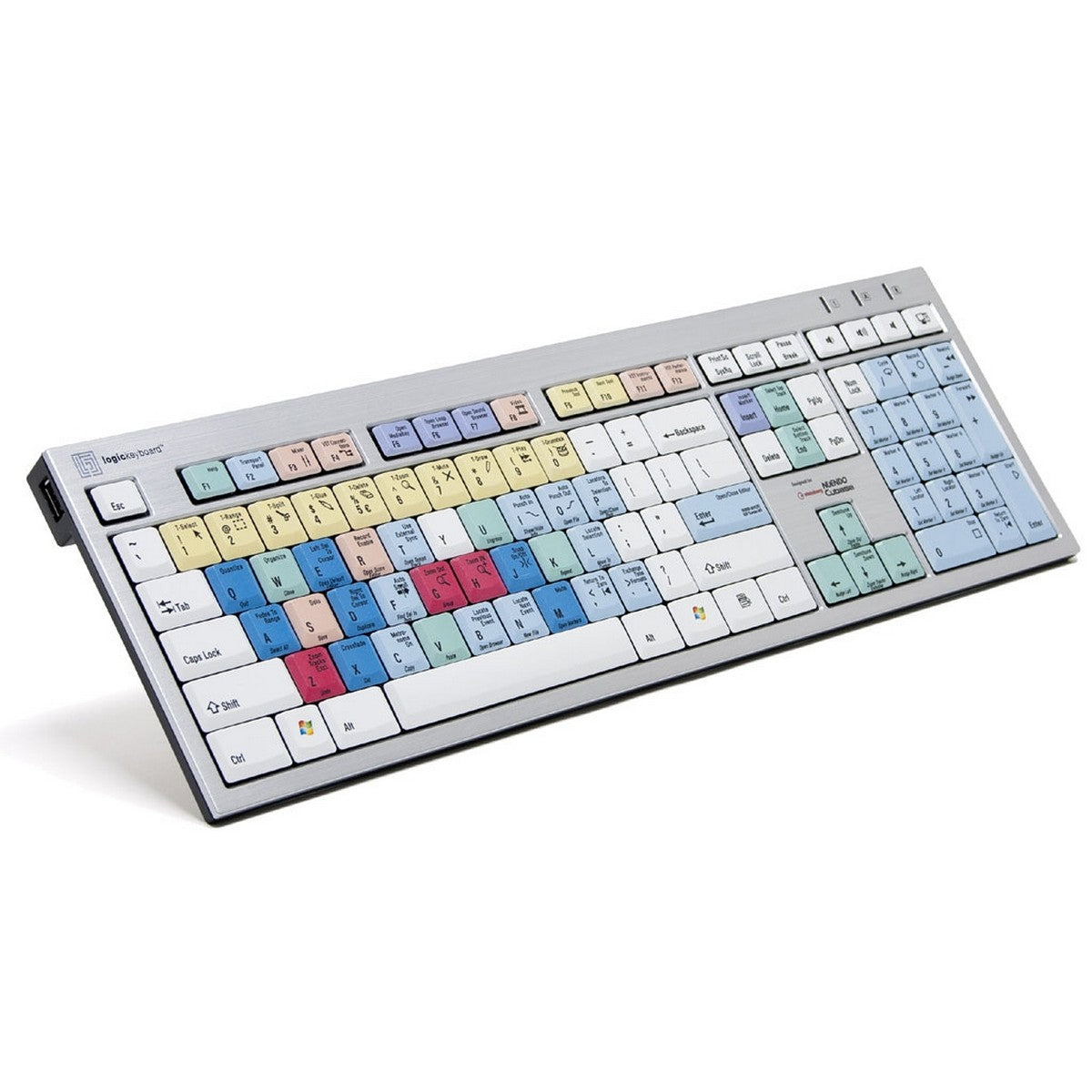 Logickeyboard Steinberg Cubase Nuendo Slim Line PC Keyboard | Shortcut Keyboard for Cubase Nuendo 4 5 6 7