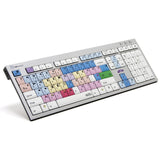Logickeyboard Avid Media Composer Slim Line PC Keyboard | Shortcut Printed Keyboard for Avid Media Composer