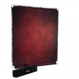 Manfrotto LL LB7940 EzyFrame Vintage Background, 6.5 x 7.5 Foot, Crimson