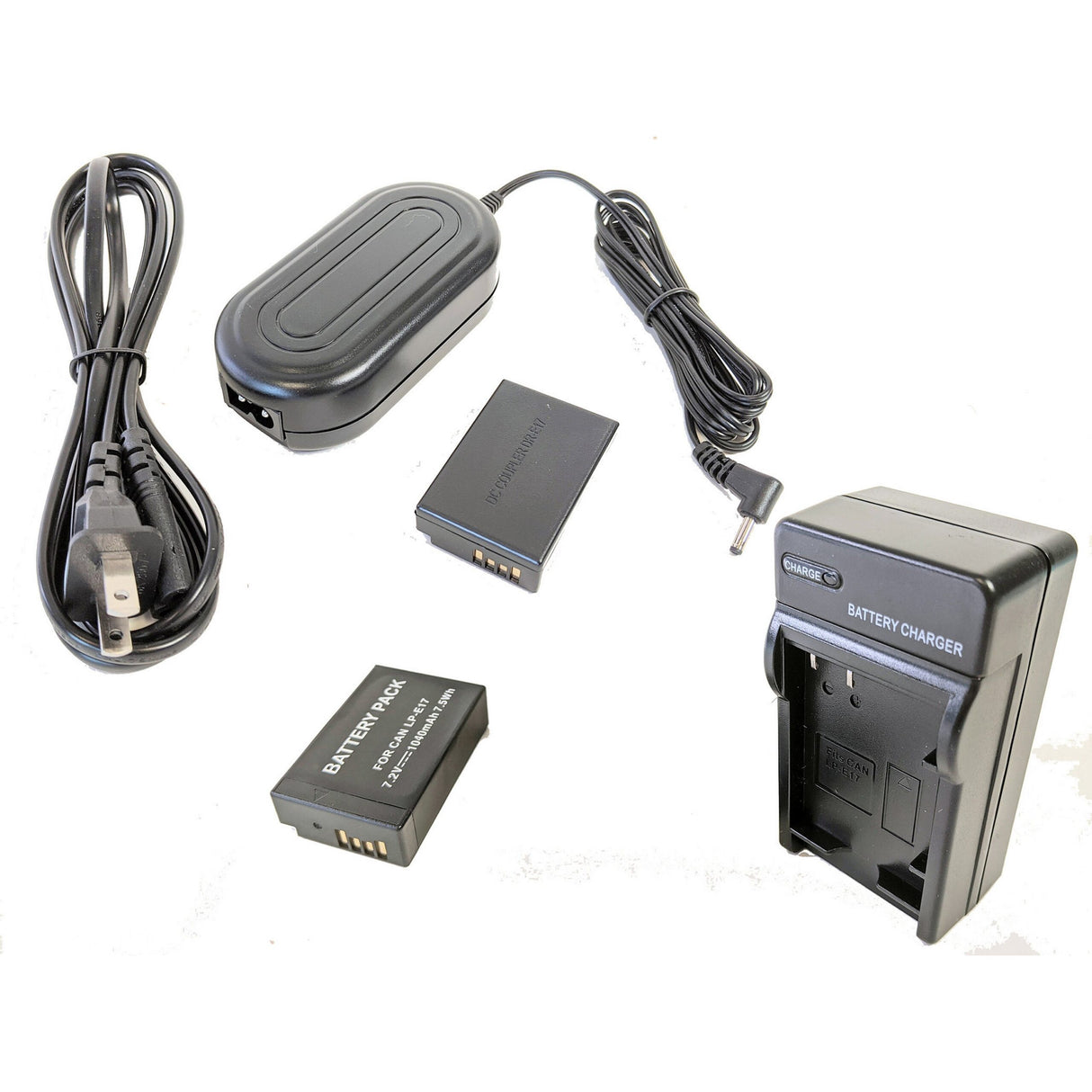 Bescor LPE17PRO LPE17 Style Battery, Charger, Coupler and AC Adapter Kit
