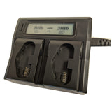 Bescor LPE19CHARGER Dual Bay LCD Charger for LPE19 Batteries