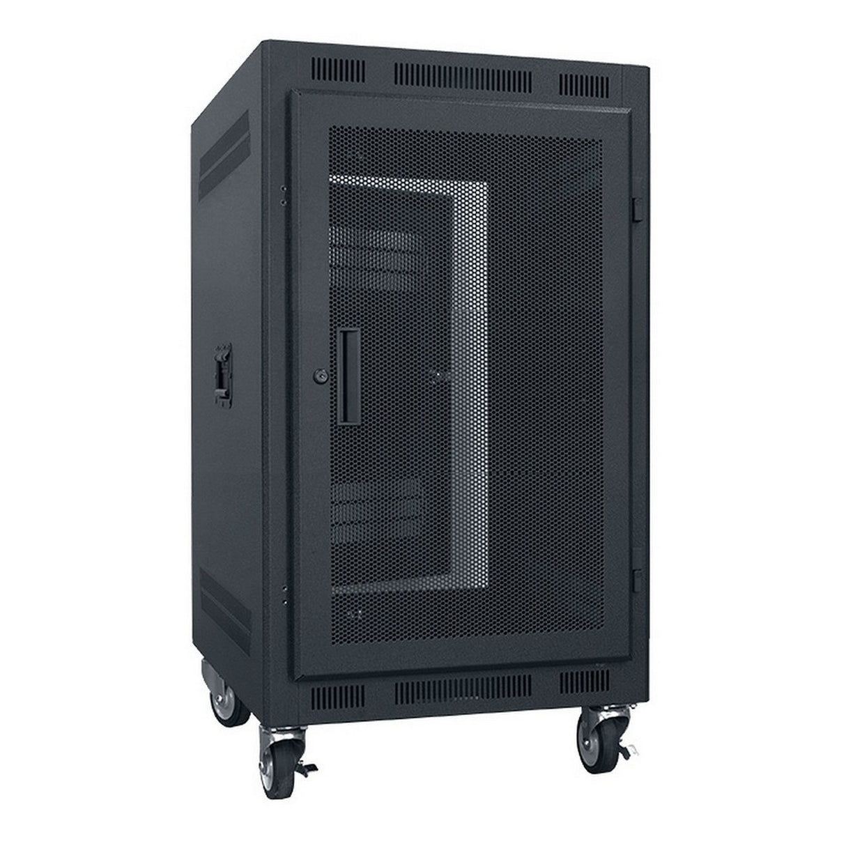 Lowell LPR-1422FV 14U Portable Rack with Vented Door