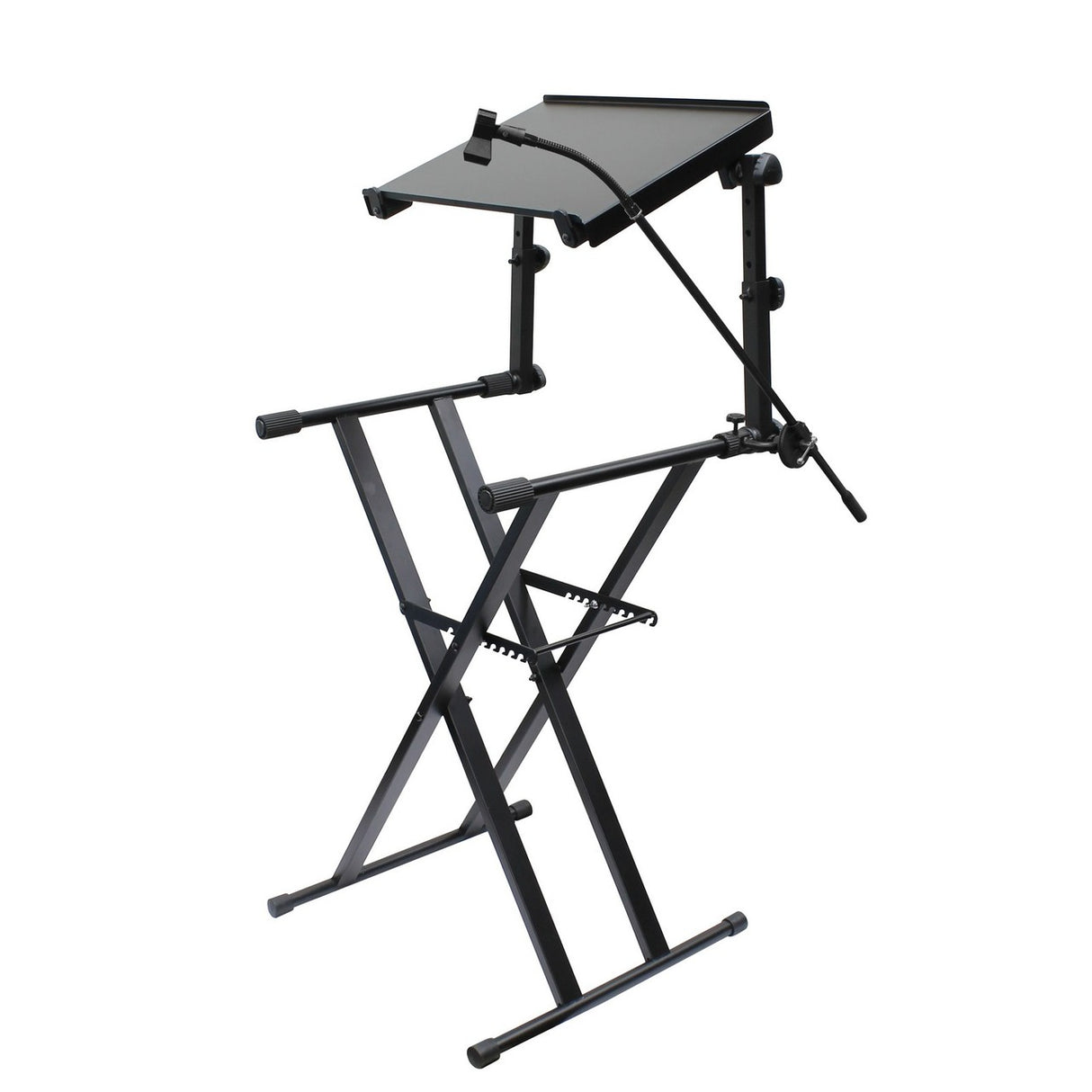 Odyssey Cases LTBXS2MTCP | X Stand Dual Tier Folding Stand Black