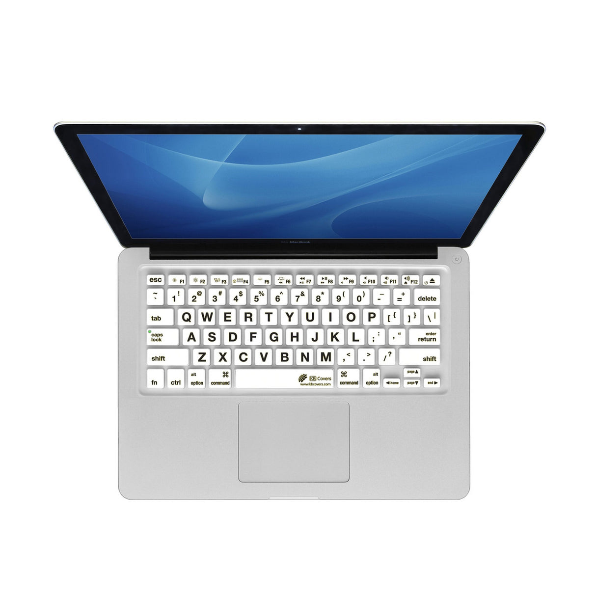 KB Covers LT-M-CW Large Type Keyboard Cover for MacBook/Air 13/Pro 2008+/Retina and Wireless