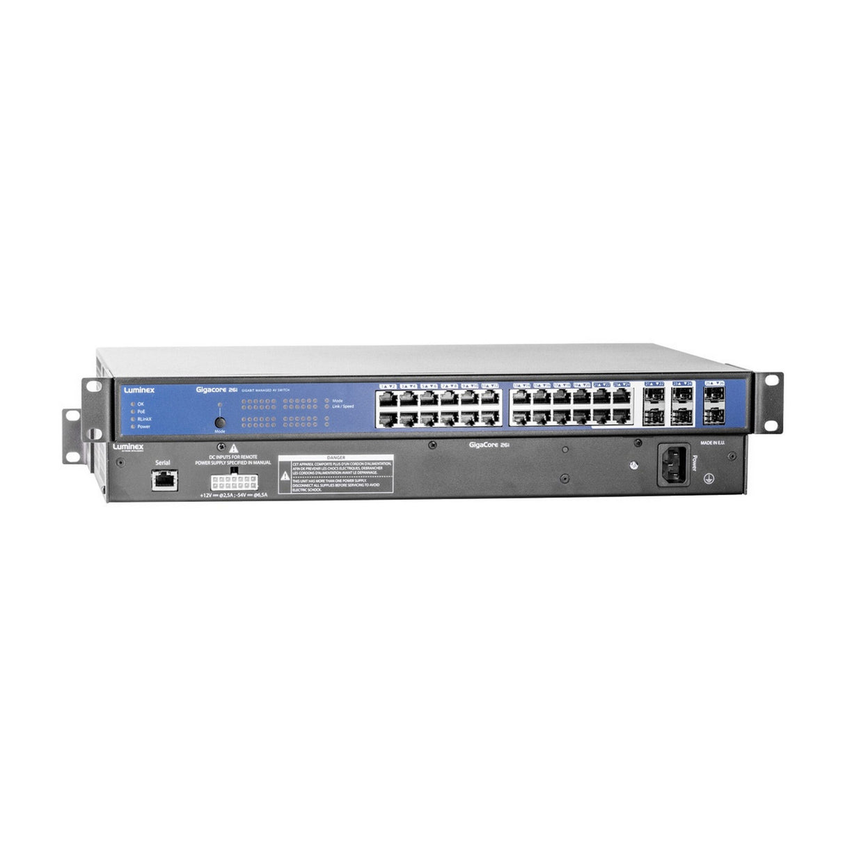 Luminex GigaCore 26i Install 24-Port and 6-SFP Port Gigabit Ethernet Switch