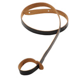 Levy’s 3/4-Inch Wide Black Genuine Leather Mandolin Strap - accessories