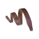 Levy's Padded Standard Garment Guitar Strap, Brown