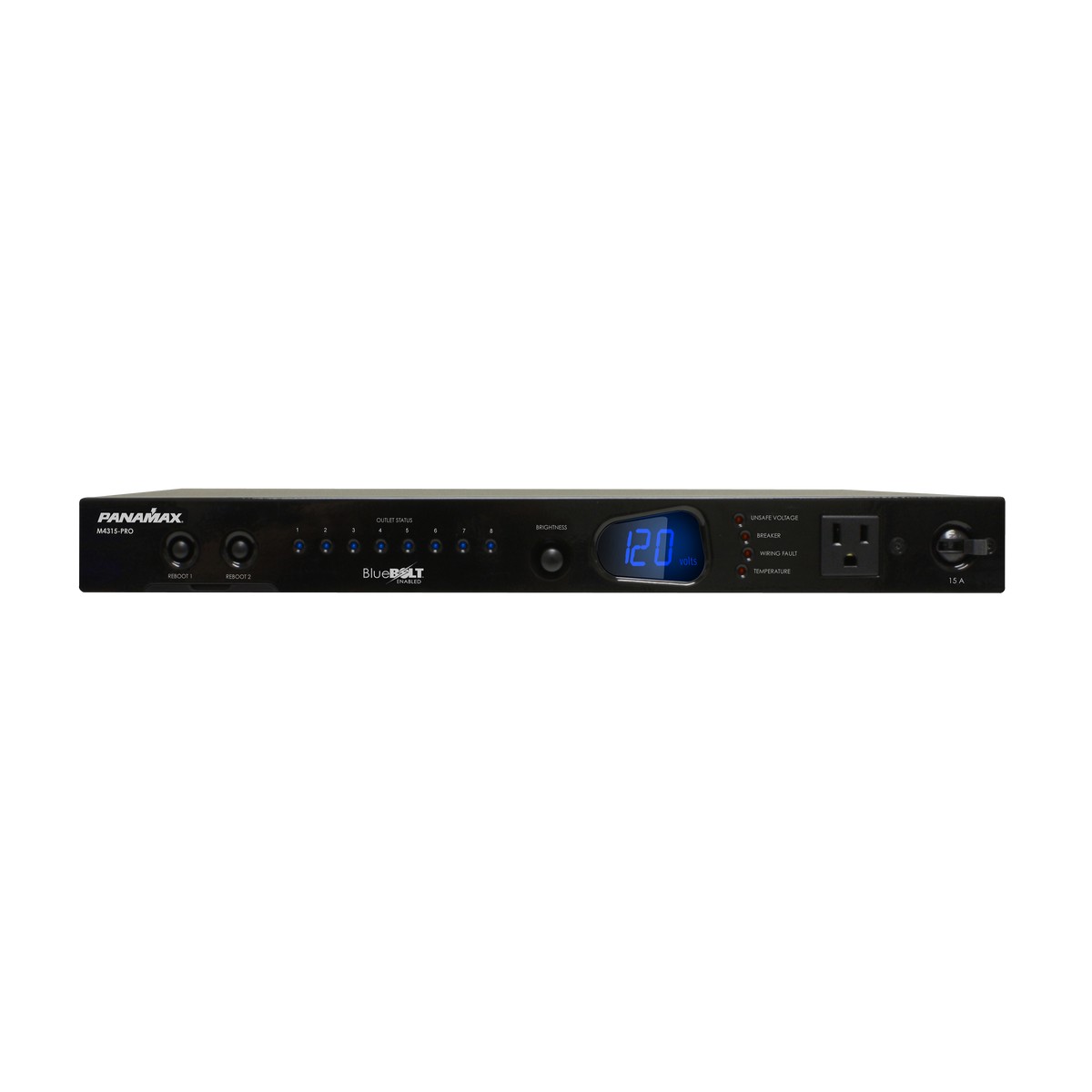 Furman M4315-PRO | 15A BlueBOLT Power Conditioner 8 Individually Controlled Outlets 8 Feet Cord