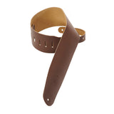 Levy’s 3 1/2-Inch Wide Brown Genuine Leather Bass Strap - accessories