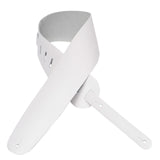 Levy’s 3 1/2-Inch Wide White Genuine Leather Bass Strap - accessories