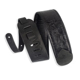 Levy's Sundance Line Palm Jade Guitar Strap, Black