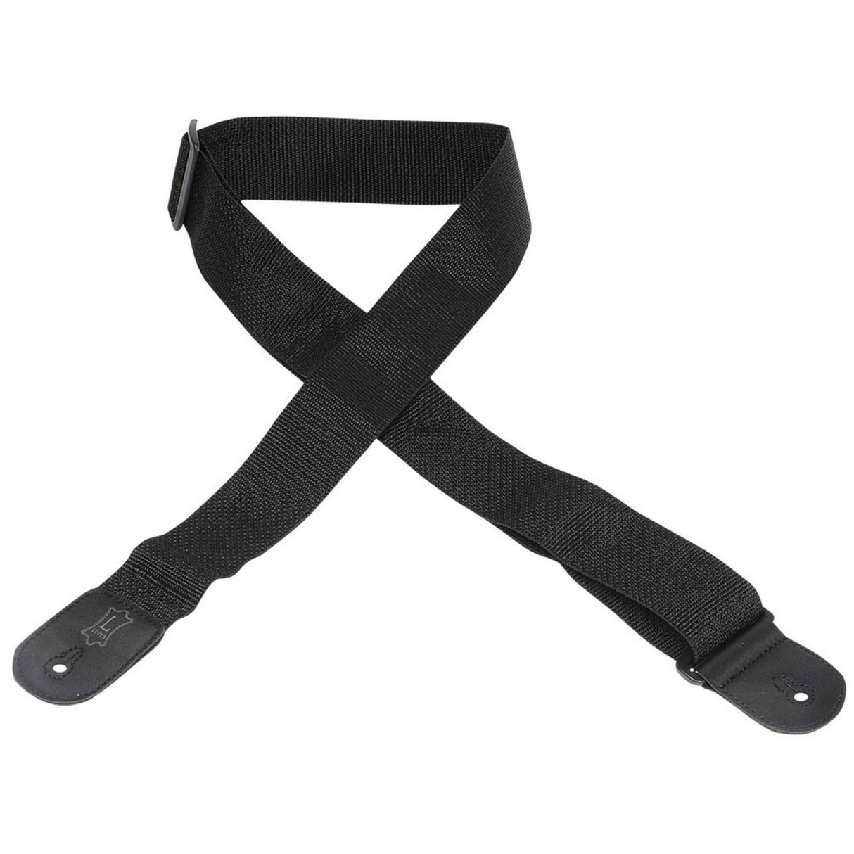 Levy's Basic Poly Guitar Strap, Black