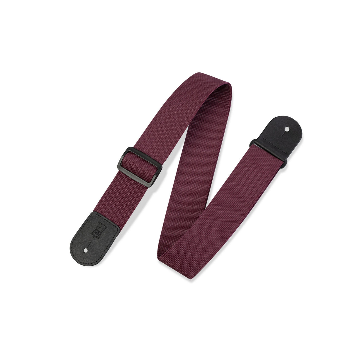 Levy's Basic Poly Guitar Strap, Burgundy