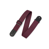 Levy's Basic Poly Guitar Strap, Burgundy