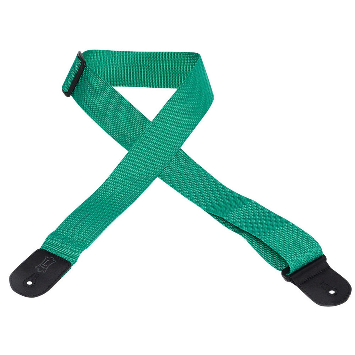 Levy's Basic Poly Guitar Strap, Green