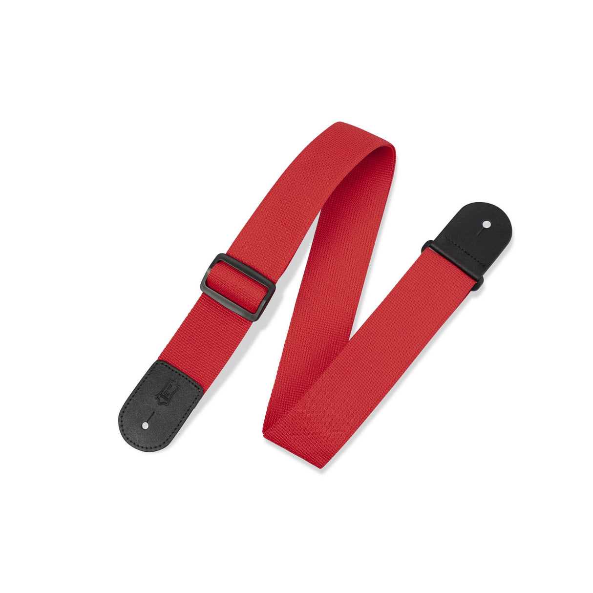 Levy's Basic Poly Guitar Strap, Red