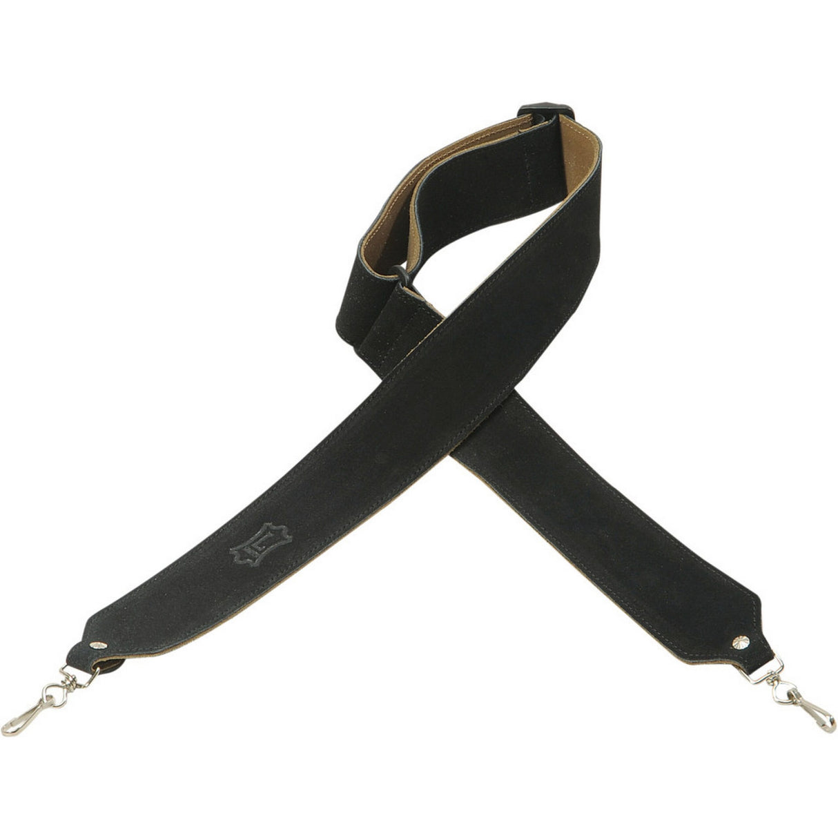 Levy's 2-Inch Wide Black Suede Banjo Strap