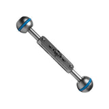 Kondor Blue Cine Magic Arm 6-Inch Extension Bar, Double Ball Head, Space Gray