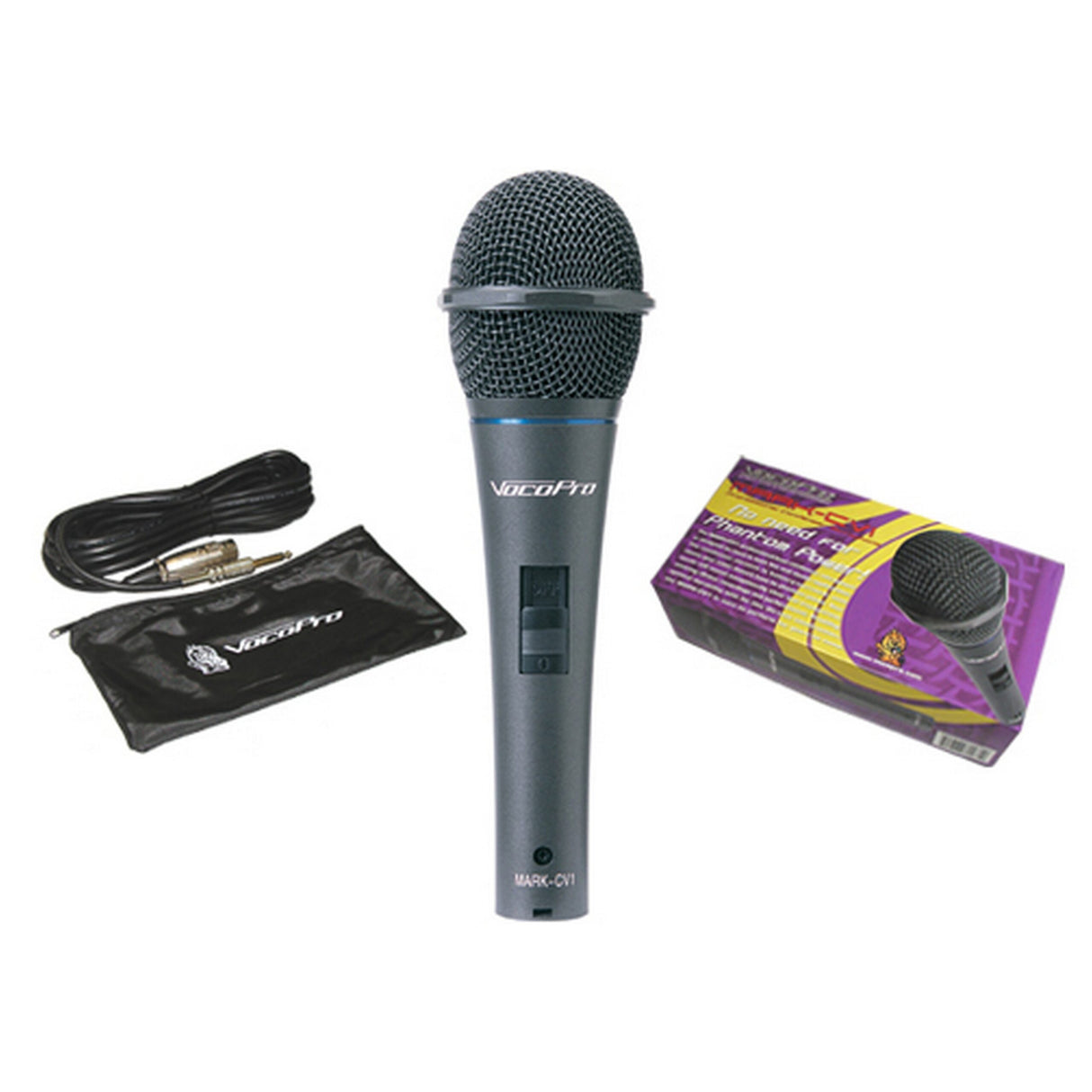 VocoPro MARK-CV1 Battery Powered Handheld Condenser Microphone