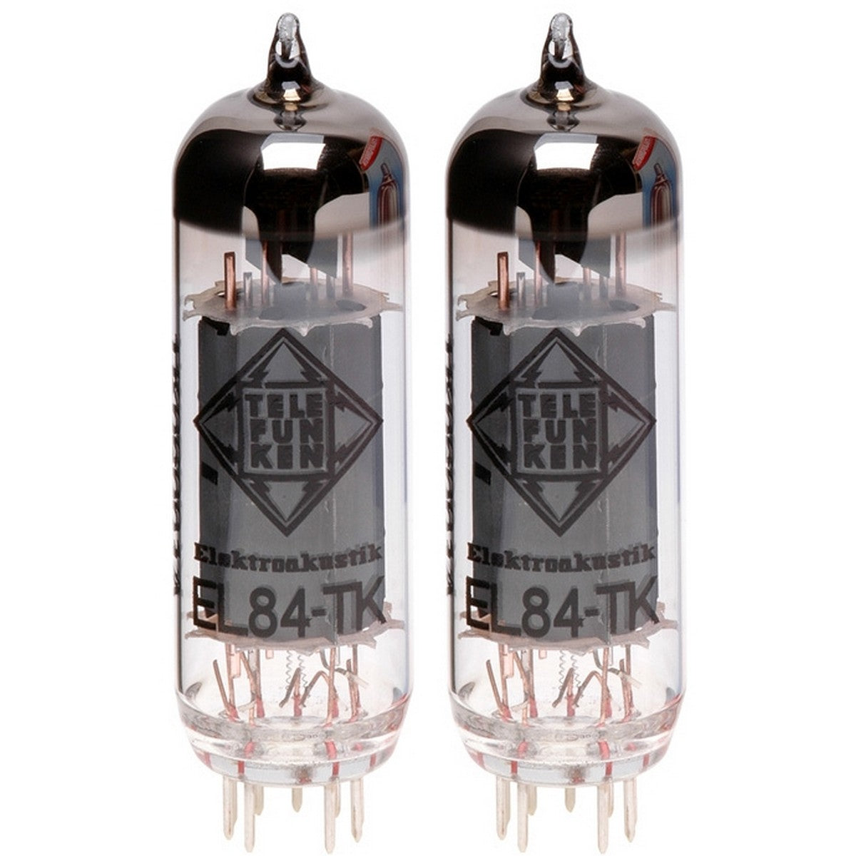 Telefunken Matched Pair of EL84-TK Black Diamond Series 9 Pin Replacement Vacuum Tube