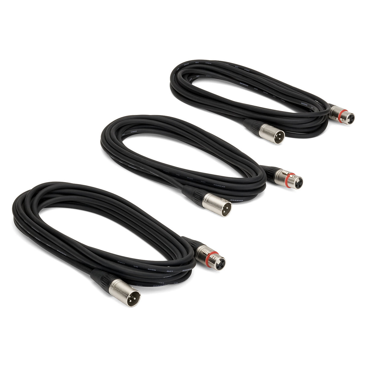 Samson MC18 | 18 Feet XLR Microphone Cable 3 Pack