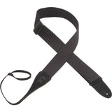 Levy’s 2-Inch Wide Black Cotton Guitar Strap - accessories