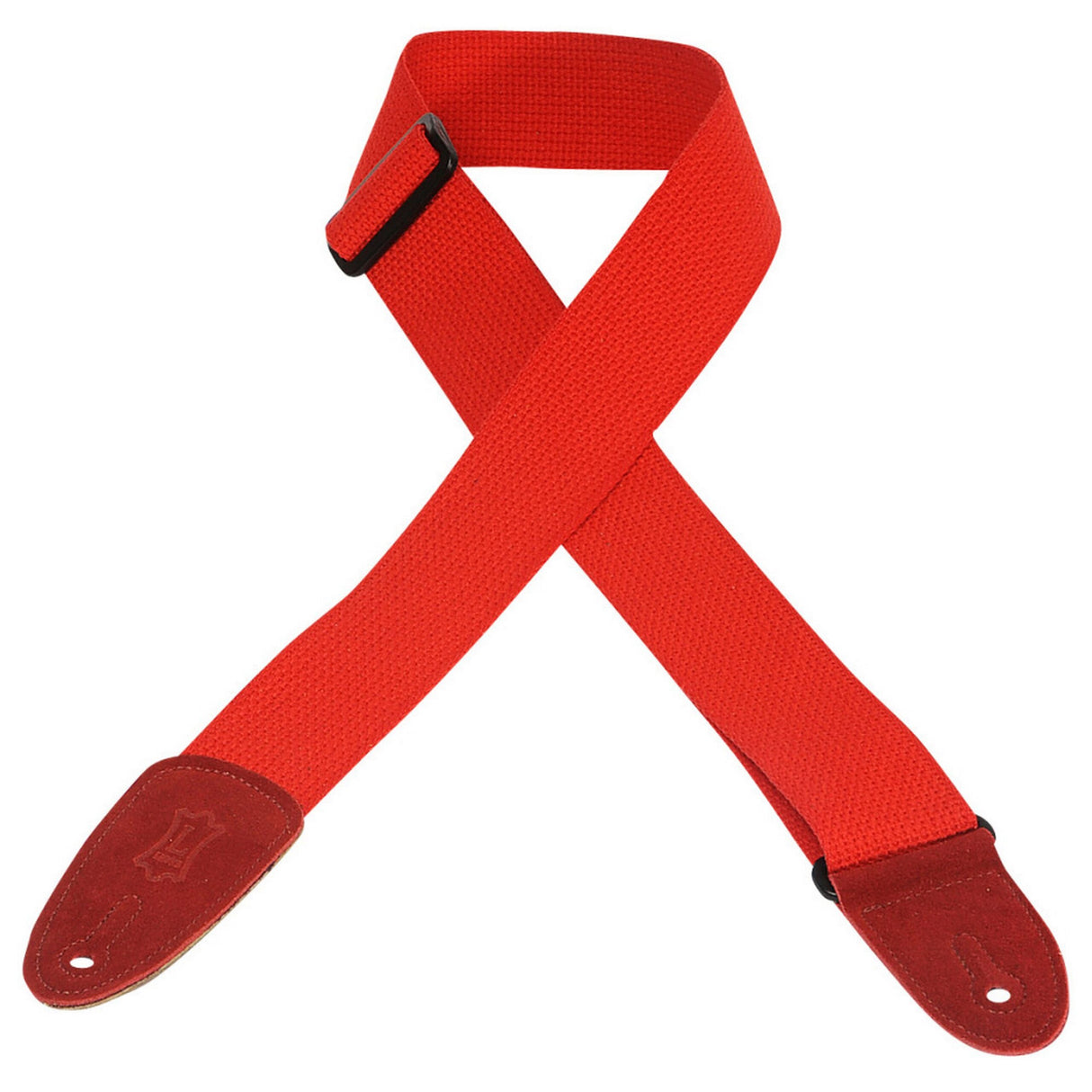 Levy's Standard Cotton Guitar Strap, Red