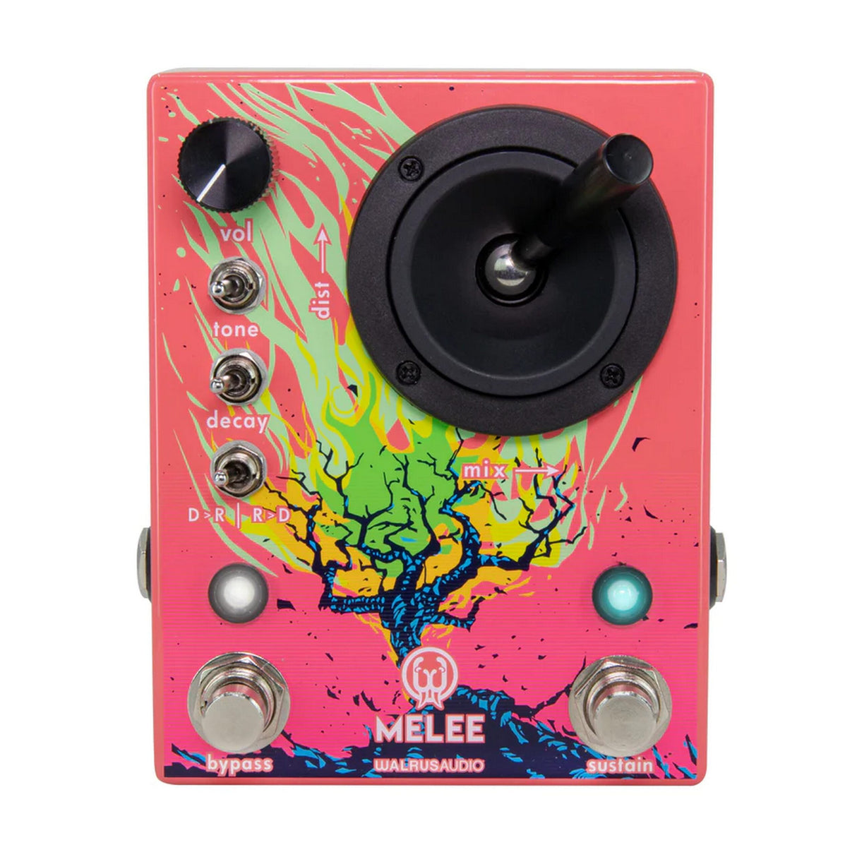 Walrus Melee Wall of Noise Distortion Reverb Combo Guitar Pedal